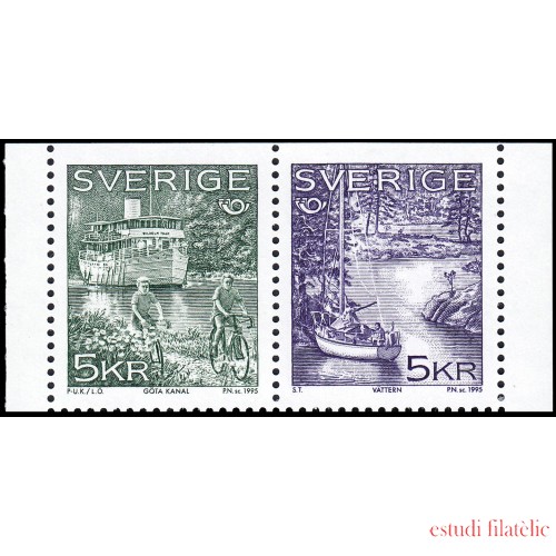 Suecia Sweden 1865/66 1995 Nórdico 95 Turismo en los países nórdicos MNH