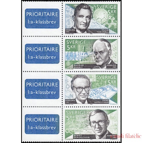 Suecia Sweden 1954/57 1996 Galardonados suecos con el Premio Nobel de Medicina MNH