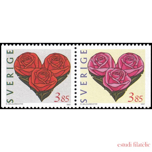 Suecia Sweden 1964/65 1997 San Valentín MNH