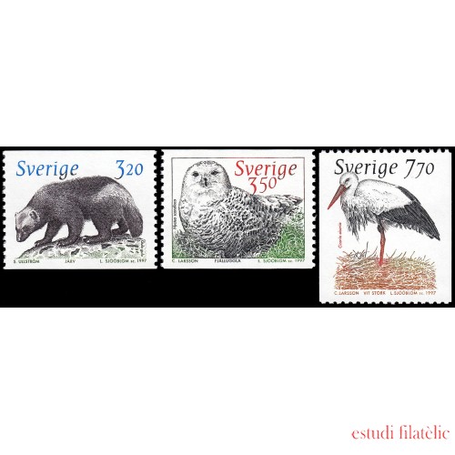 Suecia Sweden 1967/69 1997 Fauna del arco norte MNH