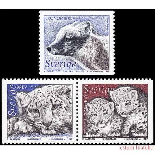 Suecia Sweden 1970/72 1997 Fauna del arco norte MNH 