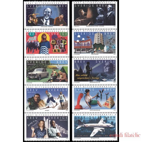 Suecia Sweden 2084/93 1999 Siglo XX MNH