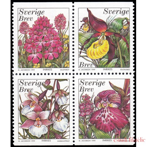 Suecia Sweden 2096/99 1999 Flora Orquideas MNH