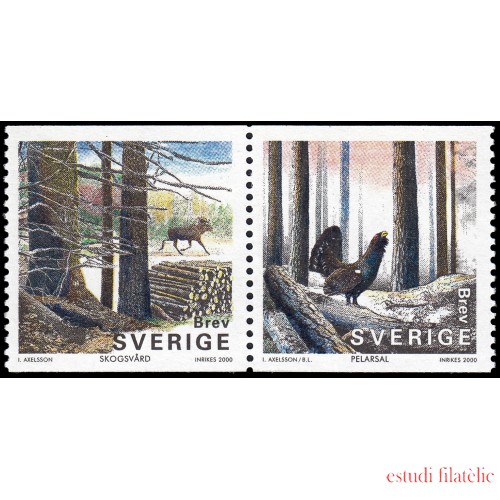 Suecia Sweden 2155/56 2000 Bosques suecos MNH