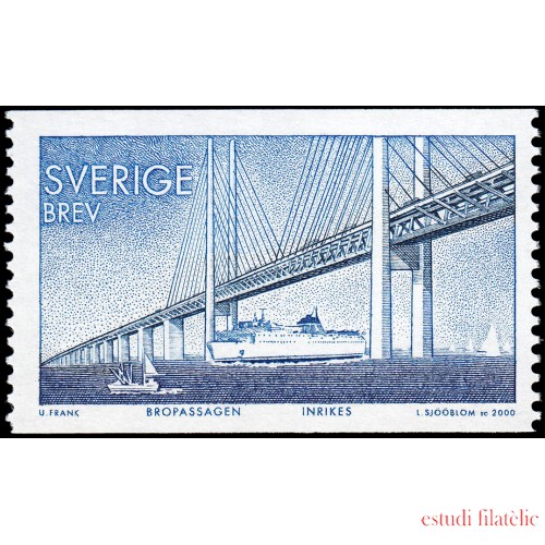 Suecia Sweden 2175 2000 Puente sobre el Oresund MNH