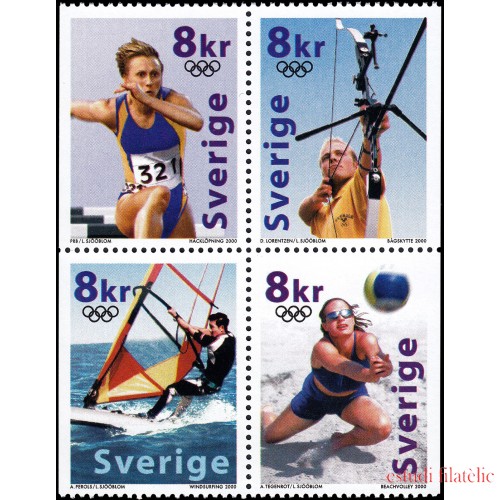 Suecia Sweden 2165/68 2000 Juegos olímpicos de Sidney Australia MNH