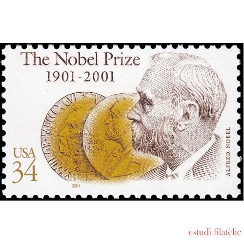 Suecia Sweden 2203 2001 Centenario del Premio Nobel MNH