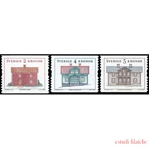 Suecia Sweden 2330/32 2003 Arquitectura Casas tradicionales MNH