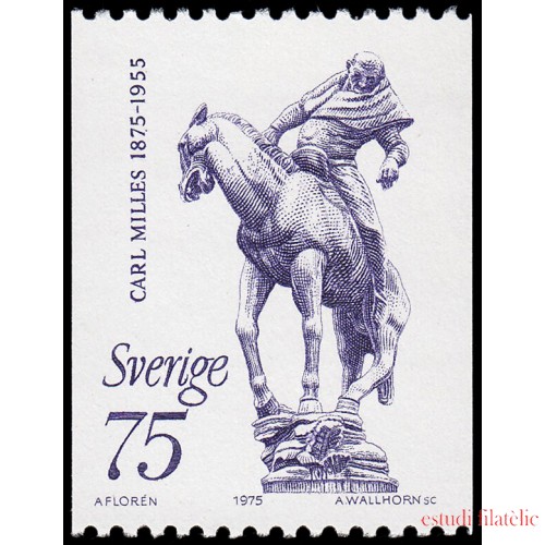 Suecia Sweden 886 1975 Centenario del nacimiento del escultor Carl Milles MNH