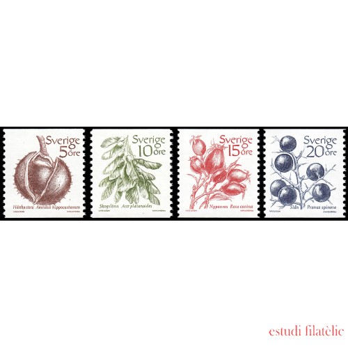 Suecia Sweden 1207/10 1983 Frutas MNH