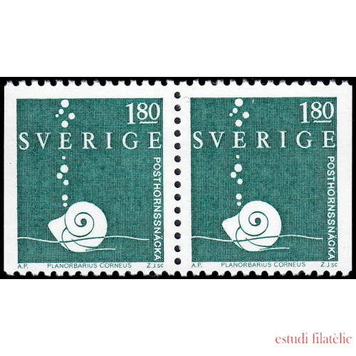 Suecia Sweden 1228a 1983 Gran Caracol Ramshorn MNH