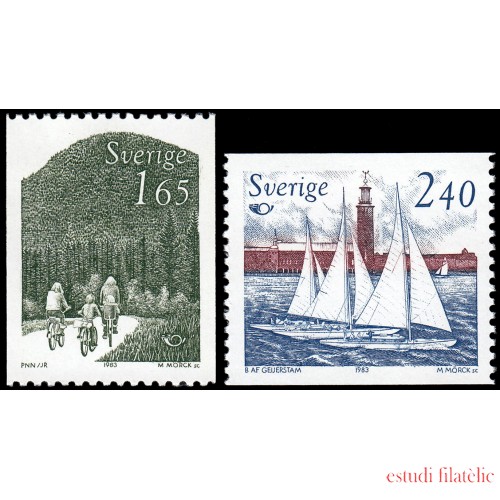 Suecia Sweden 1212/13 1983 Viajar por los países nórdicos MNH