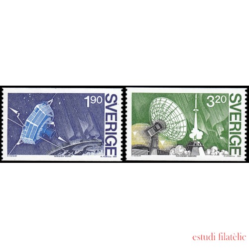 Suecia Sweden 1287/88 1984 Proyecto de satélite Viking MNH