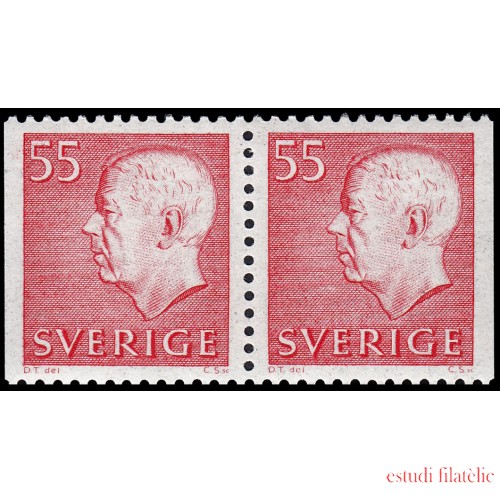 Suecia Sweden 568Ab 1967-71 Gustavo VI MNH