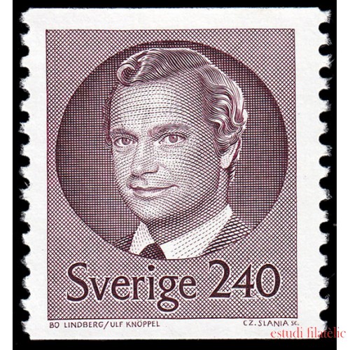 Suecia Sweden 1133 1981 Rey Carlos Gustavo XVI MNH