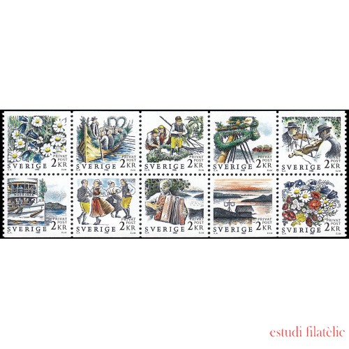 Suecia Sweden 1464/73 1988 Festival de verano MNH