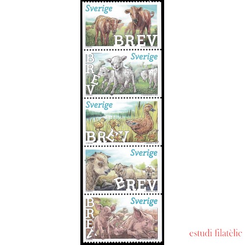 Suecia Sweden 2927/31 2013 Fauna Cachorros MNH