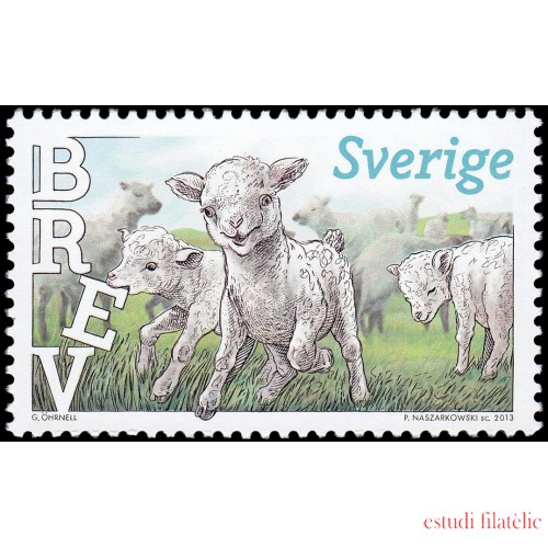 Suecia Sweden 2928a 2013 Fauna Cachorros MNH