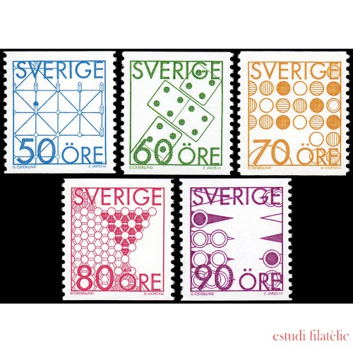 Suecia Sweden 1336/41 1985 Juegos de sociedad MNH