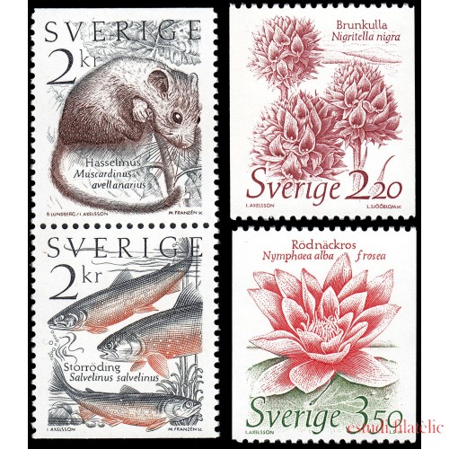 Suecia Sweden 1304a/07 1985 Naturaleza viva MNH