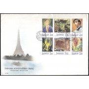 Suecia Sweden SPD FDC 1481/86 1988 Pintores suecos Sobre primer día