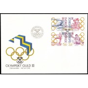 Suecia Sweden SPD FDC 1703/06 1992 Campeones suecos con medalla de oro en los Juegos olímpicos Sobre primer día