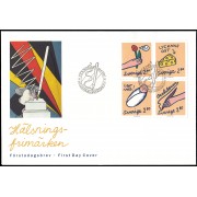 Suecia Sweden SPD FDC 1708/11 1992 Sellos de saludo y felicitaciones Sobre primer día