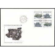 Suecia Sweden SPD FDC 1728/29 1992 Automóviles suecos Sobre primer día