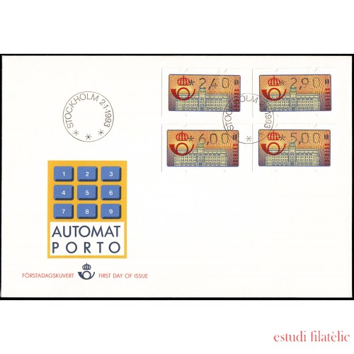 Suecia Sweden SPD FDC D2 1993 Sello de Distribuidores Sobre primer día