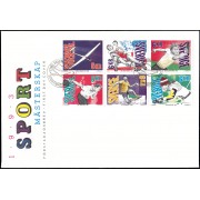 Suecia Sweden SPD FDC 1743/48 1993 Eventos deportivos de 1993 en Suecia Sobre primer día