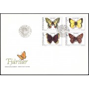 Suecia Sweden SPD FDC 1759/62 1993 Fauna Mariposas Sobre primer día