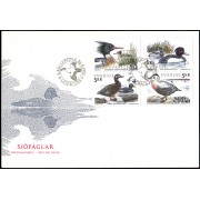 Suecia Sweden SPD FDC 1771/74 1993 Pájaros acuáticos Sobre primer día