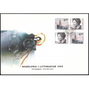 Suecia Sweden SPD FDC 1781/82 1993 Homenaje a Toni Morrison premio Nobel de literatura 1993 Sobre primer día