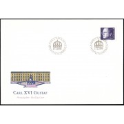 Suecia Sweden SPD FDC 1785 1994 Rey Carlos Gustavo XVI Sobre primer día