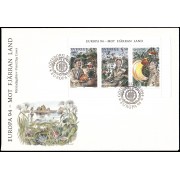 Suecia Sweden SPD FDC HB25 1994 Europa y los descubrimientos Sobre primer día