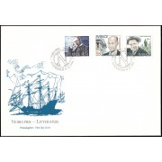 Suecia Sweden SPD FDC 1836/38 1994 Premios Nobel de literatura suecos Sobre primer día