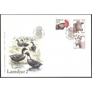 Suecia Sweden SPD FDC 1841/43 1995 Fauna Animales de cría Sobre primer día