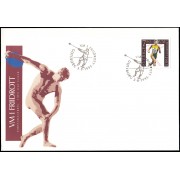 Suecia Sweden SPD FDC 1876 1995 Campeonatos del mundo de atletismo en Goteborg Sobre primer día