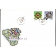 Suecia Sweden SPD FDC 1892/93 1995 Homenaje a Tycho Brahe astrónomo danés Sobre primer día