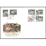 Suecia Sweden SPD FDC 1905/09 1996 Fauna Animales salvajes de Suecia Sobre primer día