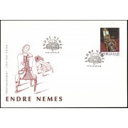 Suecia Sweden SPD FDC 1950 1996 Homenaje al artista Endre Nemes Sobre primer día