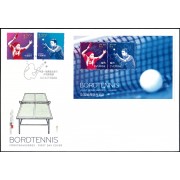 Suecia Sweden  SPD FDC F2935 2013 Tenis de mesa Emisión conjunta China-Suecia Sobre primer día