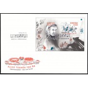 Suecia Sweden  SPD FDC F2999 2014 Personalidades 150 aniv. nacimiento de Alice Tegner, poeta y compositora sueca Sobre primer día