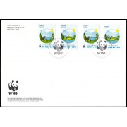 Suecia Sweden  SPD FDC 3027/28 2015 Beneficencia Protección de la naturaleza WWF Sobre primer día