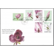 Suecia Sweden  SPD FDC 3029/33a 2015 Flora Flores Magnolias Sobre primer día