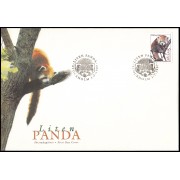 Suecia Sweden SPD FDC 1991 1997 Fauna del arco norte Pequeño panda Sobre primer día