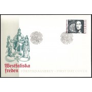 Suecia Sweden SPD FDC 1998 350 aniv. del Tratado de Westfalia Sobre primer día