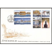 Suecia Sweden SPD FDC 2032/37 1998 Estocolmo ciudad bajo el agua Sobre primer día