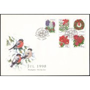 Suecia Sweden SPD FDC  2066/70 1998 Navidad Sobre primer día