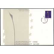 Suecia Sweden SPD FDC 2106 1999 50 aniv. del Consejo de Europa Sobre primer día